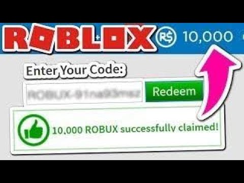 10 000 Robux Code 07 2021 - generateur de code 10 robux