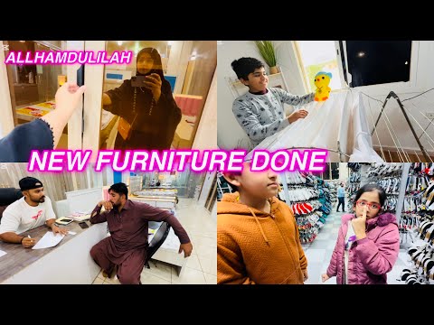 NEW FURNITURE DONE ALLHAMDULILAH | Salma yaseen vlogs