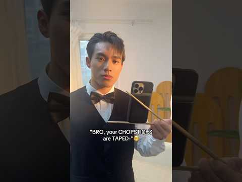 "Bro, your CHOPSTICKS are TAPED-"🤓 - #stanleyymeng #chinese #nihaofineshyt