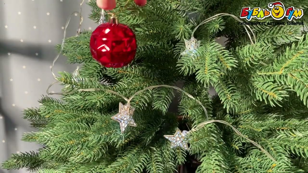 Елочный шар рельефный красный пластик 6см в ассортименте - видео Елочный шар рельефный красный пластик 6см в ассортименте - видео