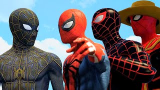 VENOM Control SPIDERMAN | Black Spider Man Vs Team Spider Man