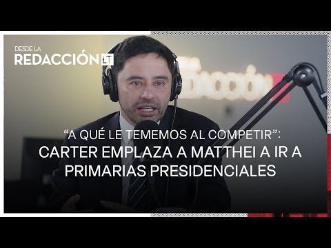 "A qué le tememos al competir": Carter emplaza a Matthei a ir a primarias presidenciales