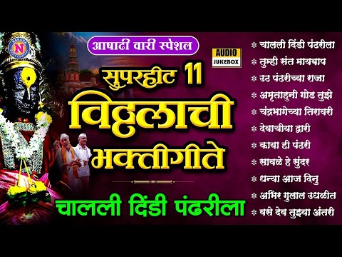 आषाढी वारी | सुपरहीट 11 विठ्ठलाची भक्तीगीते | चालली दिंडी पंढरीला | Vitthal Songs | पांडुरंगाची गाणी