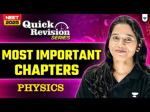 NEET 2025 | Most Important Physics Chapters | Must-Do for High Score! Preeti Ma'am