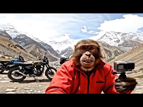 मंकी ब्लॉक  monkey vlog Rishikesh  #monkeylove