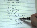 Quadratic Equations and Fence Area