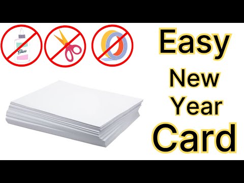 Happy New Year Card 2025/ DIY Handmade New Year Greeting Card/ How to Make New Year Card