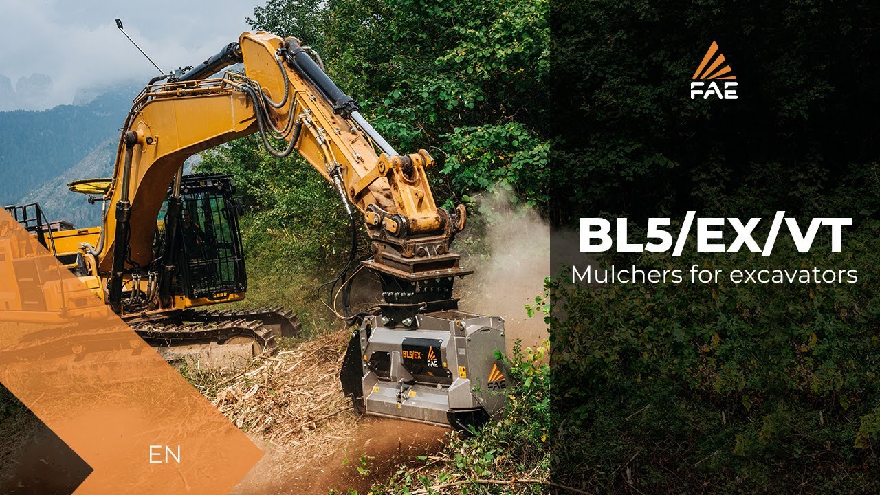 Video - FAE BL5/EX/VT - BL5/EX/SONIC - The king of forestry mulchers for excavators with BL MAX blade