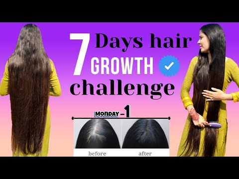 Day-1 |  7 days hair growth challenge | hair growth transformation अब आपके भी बाल होगे मजबूत #hair