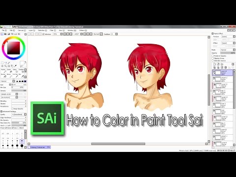 paint tool sai colouring tutorial