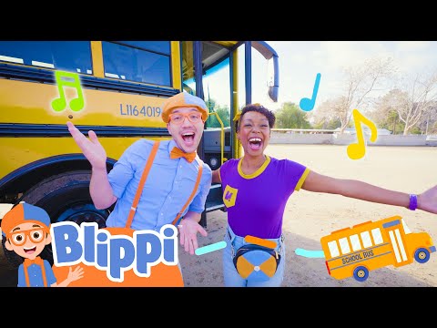 Best Friends Sing Wheels on the Bus! 🚌 | Blippi | Nursery Rhymes for Babies