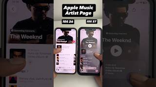 Apple Music Artist Page iOS 26 vs iOS 27 #apple #iphone #ios27 #iphone14