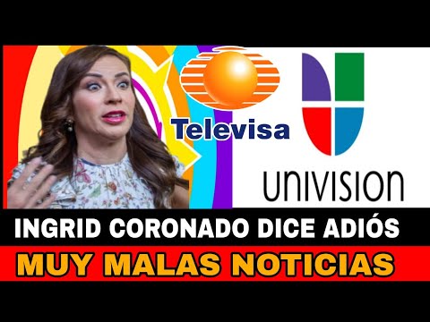 INGRID ORONADO MUY MALAS NOTICIAS, DICE ADIOS