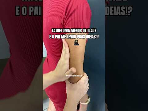 PAI DELA VEIO ME B@TER NO ESTÚDIO DE TATUAGEM!  Para fins de entretenimento nenhum menor foi tatuado