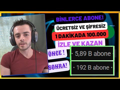 YOUTUBE ABONE ARTTIRMA HİLESİ - ÜCRETSİZ ŞİFRESİZ YOUTUBE ABONE HİLESİ 2025