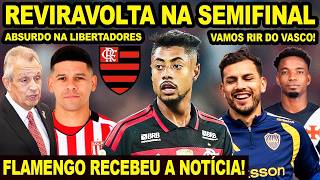 SAIU AGORA! REVIRAVOLTA NA SEMIFINAL! FLAMENGO RECEBEU A NOTÍCIA! TORCIDA DO VASCO QUEBROU MARACANÃ!