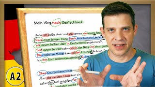 All German Prepositions A2 Level: Explained in Context | Text Analysis ✍️