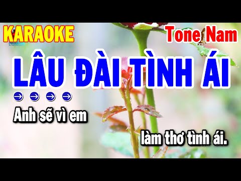 Karaoke Lâu Đài Tình Ái Tone Nam Nhạc Sống Dễ Hát Nhất 2024 | Thanh Hải