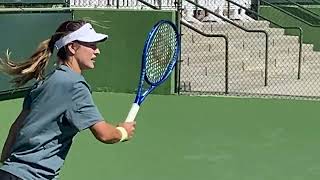 Anna Kalinskaya vs Emma Navarro : Hottest WTA Beauties Tennis Practice Indian Wells 100