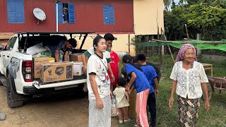 Make more food, Package and take food to Refugee place | Sreypov life show