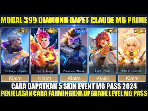 CARA DAPATKAN SKIN CLAUDE M6 & PRIME MODAL 399 DIAMOND! BONUS SKIN SPECIAL, BEATRIX M4 PRIME MLBB