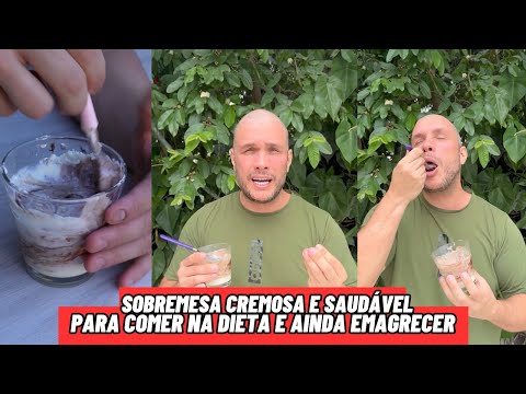 Sobremesa Cremosa e Saudável para Comer na Dieta e ainda Emagrecer