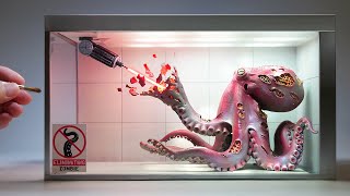 How to make a Zombie Octopus in the Laboratory Diorama