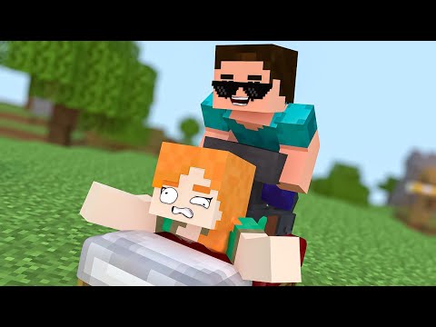 Alex got a bad massage! - Alex and Steve Story | Minecraft Animation