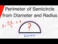 Calculating the Perimeter of a Semicircle