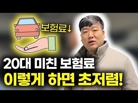 20대 운전자의 미친 보험료...!! 이렇게만 하면 겁나 저렴합니다!!