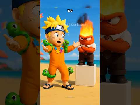 Naruto faz fantasia de divertidamente #ia #naruto #toons #desenhos