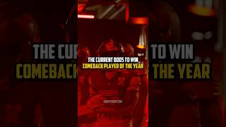 The Current Odds To Win Comeback Player Of The Year #shorts #nfl