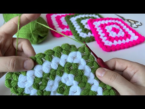 Bir Günde Çeyizlik Bohçalık Kare Lif Örelim mi 💕🧶 Kutu Tekniği Kolay Kare Lif Modelleri #tutorial