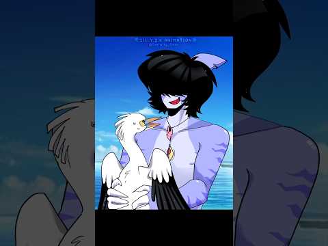 Don't eat my crab friend!🦀🍴[OC- Hunker🦈] #animation #meme #oc #trending #shorts #alightmotion
