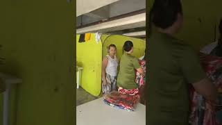 Giving the towel and blanket donations from subscribers