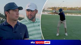 Sergio Perez takes on Scottie Scheffler in a round of golf!