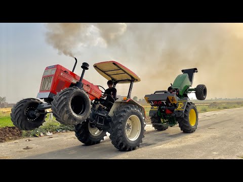 स्वराज 855 का पहला टोचन || System Hang || JohnDeere 5050D vs Swaraj 855