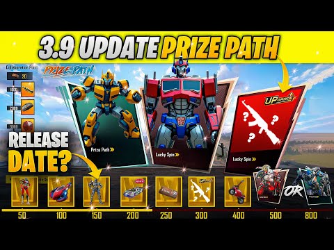Transformers Prize Path Is Here | 3D Leaks 3.9 Update Prize path | Super Cars |PUBGM