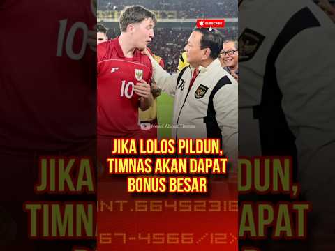Timnas Indonesia akan dapat hadiah  dari Presiden Prabowo jika lolos Piala Dunia #timnasindonesia