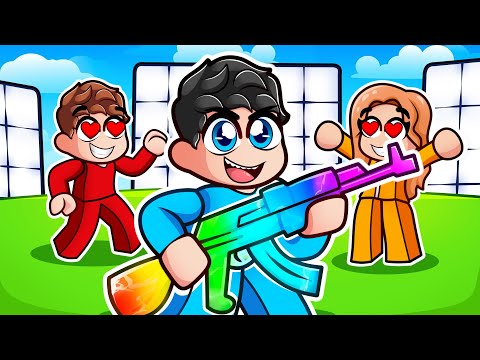 Sorprendí con las Mejores ARMAS a Mis Amigos en RIVALS Roblox