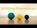Writing Effective Experimental Procedures