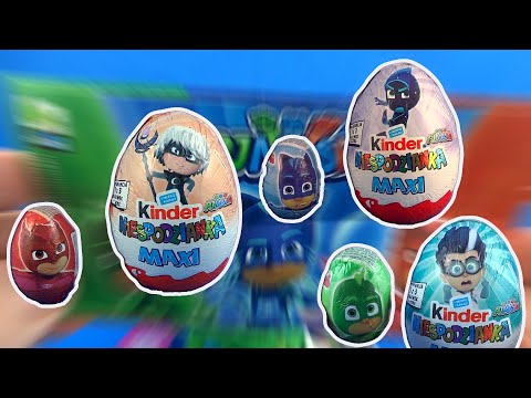 PJ Masks Toys Luna  Howler Night Ninja  Catboy Gekko Owlette Surprise Eggs Opening #217