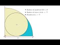 Circle Geometry and Area Calculations