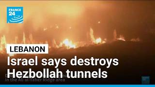 YouTube video thumbnail: Israel Says Destroys Hezbollah Tunnels as Explosions Triggers Tremor