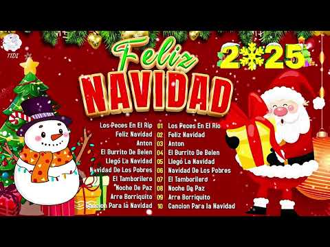 FELIZ NAVIDAD 2025 🎅 LAS MEJORES ÉXITOS VILLANCICOS NAVIDEÑOS 🎅 MÚSICA DE NAVIDAD EN ESPAÑOL