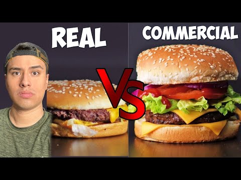 Comida de Anuncios VS Comida Real