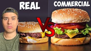 Comida de Anuncios VS Comida Real