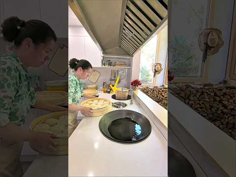 This girl cooks food with pure wood 🪵|#shorts