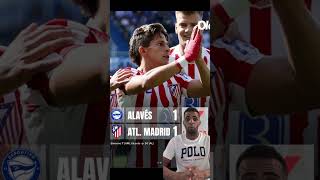 PINCHAZO del Atletico VS Alaves 1 a 1. Gol con polemica de Simeone. Bye Bye Cholo.  #shorts #futbol