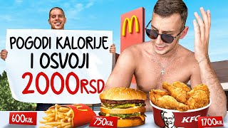 Pogodi kalorije i OSVOJI 2000 dinara! (McDonald's vs KFC)